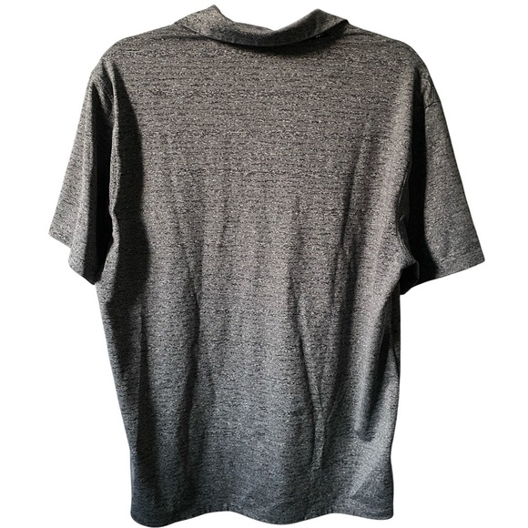 Nike Men's Heathered Black Gray Polo Shirt M - Picture 2 of 6